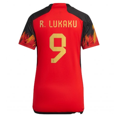 Fotballdrakt Dame Belgia Romelu Lukaku #9 Hjemmedrakt VM 2022 Kortermet